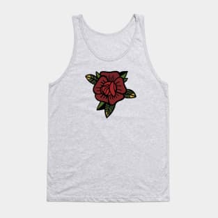 Classic Tattoo Inspired Rose Tank Top